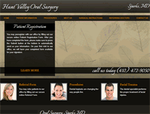 Tablet Screenshot of huntvalleyoralsurgery.com